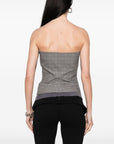 Ottolinger Ottolinger plaid check corset