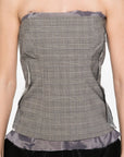 Ottolinger Ottolinger plaid check corset