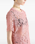 Dolce & Gabbana Dolce & Gabbana corded lace short sleeved T-shirt