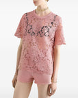 Dolce & Gabbana Dolce & Gabbana corded lace short sleeved T-shirt
