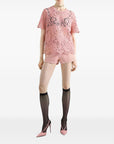 Dolce & Gabbana Dolce & Gabbana corded lace short sleeved T-shirt