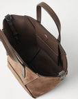 Brunello Cucinelli Brunello Cucinelli Duo mini bag in suede with monili