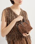 Brunello Cucinelli Brunello Cucinelli Duo mini bag in suede with monili