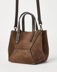 Brunello Cucinelli Brunello Cucinelli Duo mini bag in suede with monili