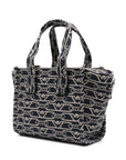 Emporio Armani Emporio Armani Small tote bag in all-over monogram jacquard canvas