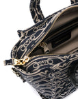 Emporio Armani Emporio Armani Small tote bag in all-over monogram jacquard canvas