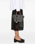 Emporio Armani Emporio Armani Small tote bag in all-over monogram jacquard canvas