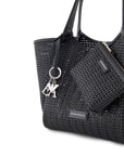 Emporio Armani Emporio Armani Shopper made of braided material with logo pendant