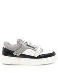 Emporio Armani Emporio Armani Leather and mesh sneakers with contrasting details
