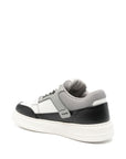 Emporio Armani Emporio Armani Leather and mesh sneakers with contrasting details