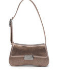 Emporio Armani Emporio Armani Satin shoulder bag with rhinestones