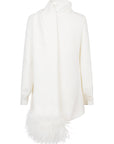 Valentino Valentino Silk top with feathers
