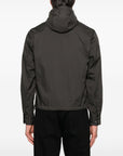 Emporio Armani Emporio Armani Blouson with internal nylon bib jacquard all-over lettering