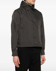 Emporio Armani Emporio Armani Blouson with internal nylon bib jacquard all-over lettering