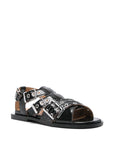 Ganni Ganni eyelet-detailing sandals