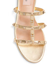 Valentino Garavani Valentino Garavani Slide Rockstud Sandal In Laminated Nappa