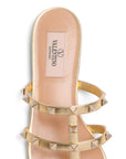 Valentino Garavani Valentino Garavani Slide Rockstud Sandal In Laminated Nappa