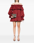 Saint Laurent Saint Laurent ruffled cotton mini dress