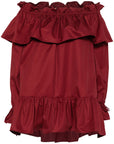 Saint Laurent Saint Laurent ruffled cotton mini dress
