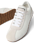 Brunello Cucinelli Brunello Cucinelli Suede and calfskin runners with monili