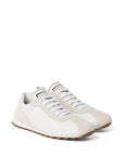 Brunello Cucinelli Brunello Cucinelli Suede and calfskin runners with monili