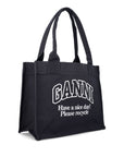 Ganni Ganni Organic cotton large tote bag