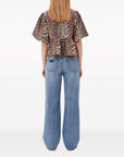 Ganni Ganni Conscious Criteria page Organic cotton peplum top