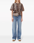 Ganni Ganni Conscious Criteria page Organic cotton peplum top