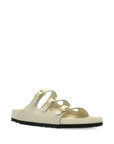 Birkenstock Birkenstock Florida Fresh Natural Leather Patent - High-Shine Ecru