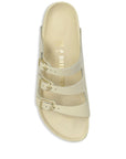 Birkenstock Birkenstock Florida Fresh Natural Leather Patent - High-Shine Ecru
