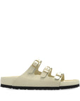 Birkenstock Birkenstock Florida Fresh Natural Leather Patent - High-Shine Ecru