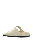 Birkenstock Birkenstock Florida Fresh Natural Leather Patent - High-Shine Ecru