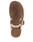 Mou Mou Sandals Leather Brown