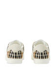 Burberry Burberry Leather, suede and check sneakers