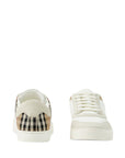 Burberry Burberry Leather, suede and check sneakers