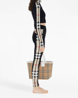 Burberry Burberry Stretch jersey leggings with Check finishes