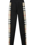 Burberry Burberry Stretch jersey leggings with Check finishes