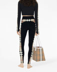 Burberry Burberry Stretch jersey cropped sweater with check trim
