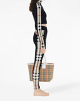 Burberry Burberry Stretch jersey cropped sweater with check trim