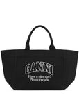 Ganni Ganni Organic cotton XXL tote bag