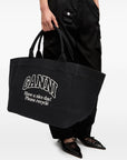 Ganni Ganni Organic cotton XXL tote bag