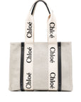 Chloè Chloè Chloé Woody canvas medium tote bag