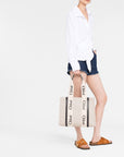 Chloè Chloè Chloé Woody canvas medium tote bag