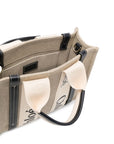 Chloè Chloè Chloé Woody mini linen tote bag