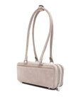 Self-Portrait Self-Portrait suede baguette shoulder bag