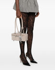Self-Portrait Self-Portrait suede baguette shoulder bag