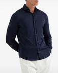 Brunello Cucinelli Brunello Cucinelli Spread-collar cotton shirt
