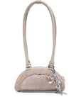 Self-Portrait Self-Portrait Suede mini shoulder bag