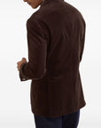 Brunello Cucinelli Brunello Cucinelli Comfort cotton and cashmere corduroy one-and-a-half breasted deconstructed blazer with patch pockets and metal buttons