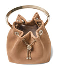 Jimmy Choo Jimmy Choo Toffee Suede Bag With Pearl Closure